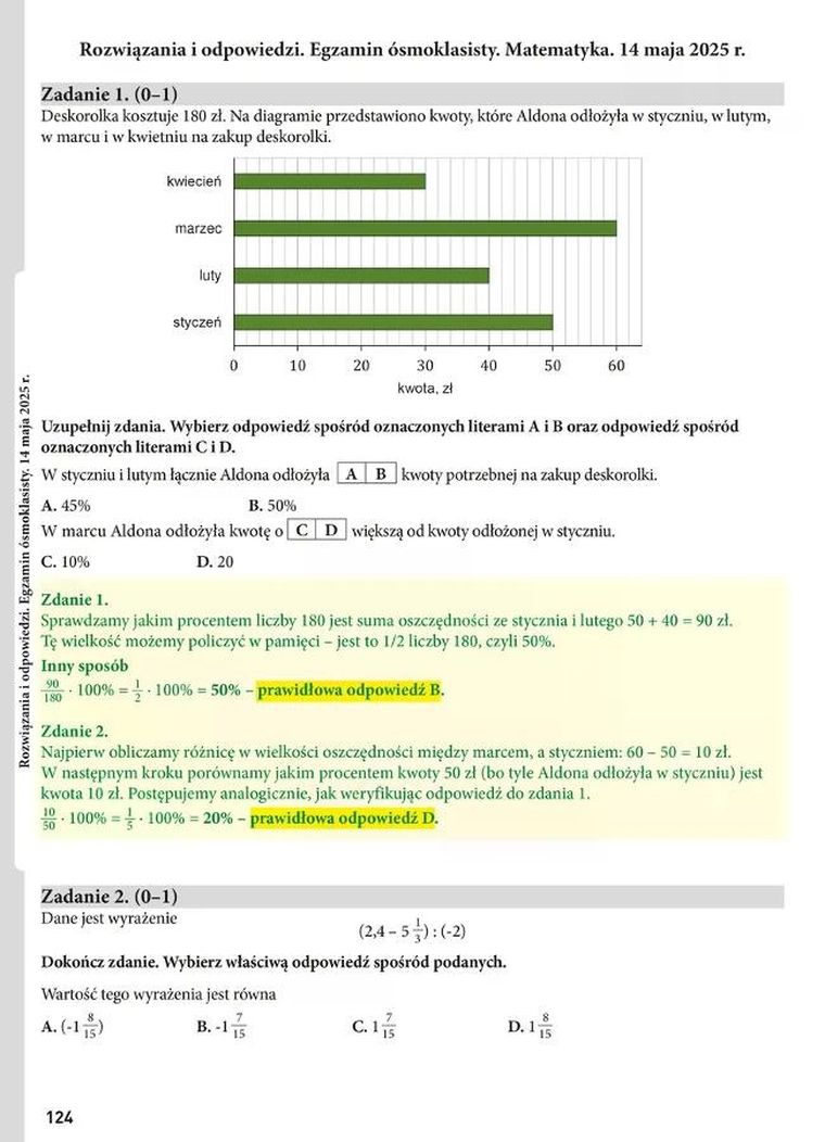 Egzamin ósmoklasisty. Matematyka. Arkusze egzaminacyjne