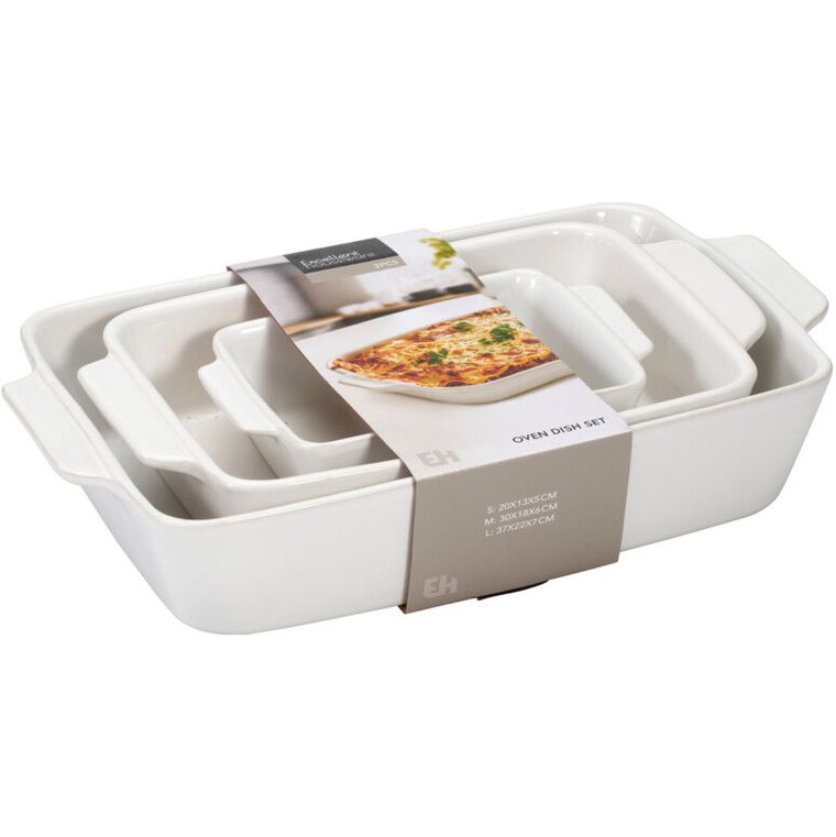 EH Excellent Houseware, Neta, naczynia do zapiekania, 3 rozmiary