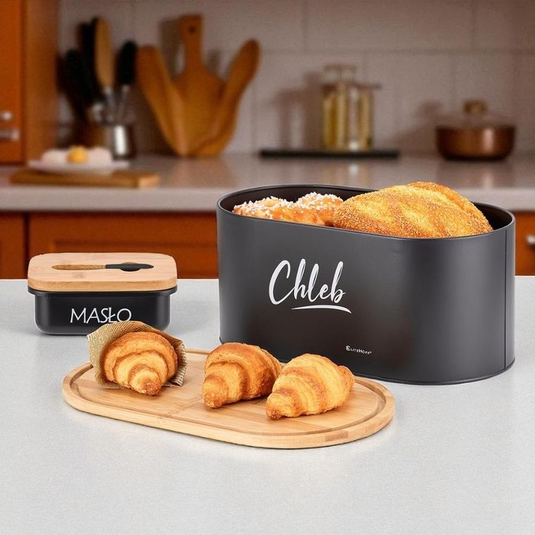 Elitehoff, chlebak z zestawem pojemników i maselniczką
