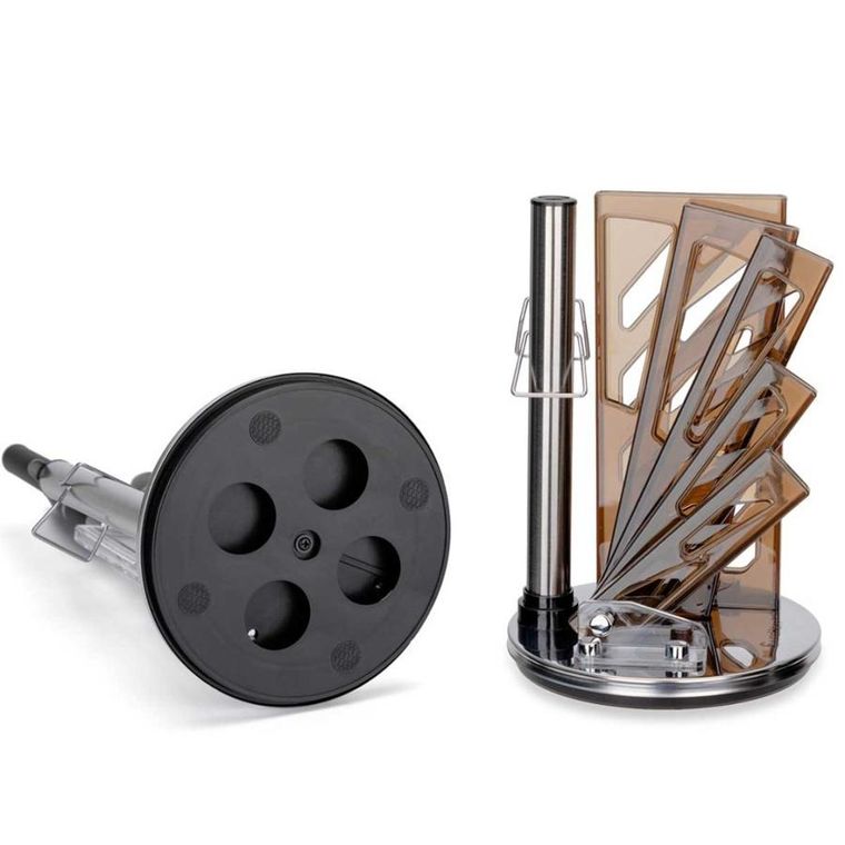 Elitehoff, zestaw noży kuchennych w stojaku z ostrzałką i nożycami, 9 elementów