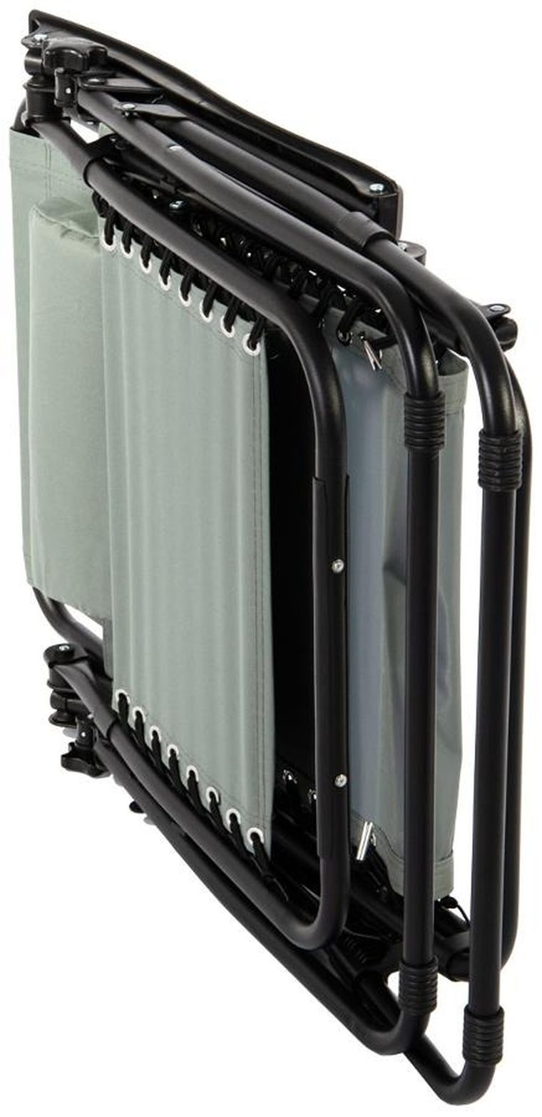 Enero, Bliss, leżak ogrodowy z zagłówkiem, składany, szary