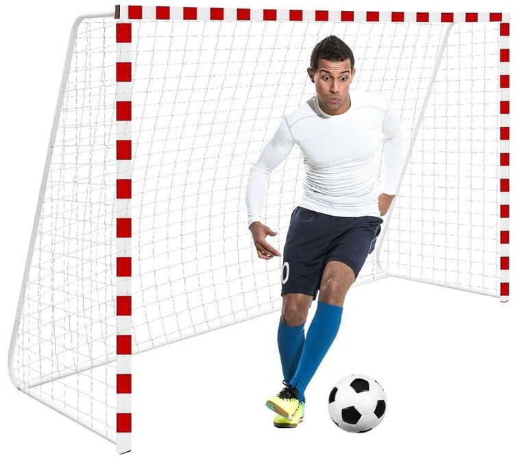 Enero, bramka do piłki nożnej z siatką, 300-160-90 cm