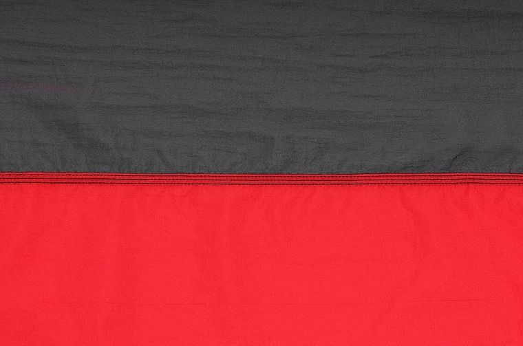 Enero, Camp, hamak turystyczny, 2 osobowy, czarno-czerwony, 270-140 cm