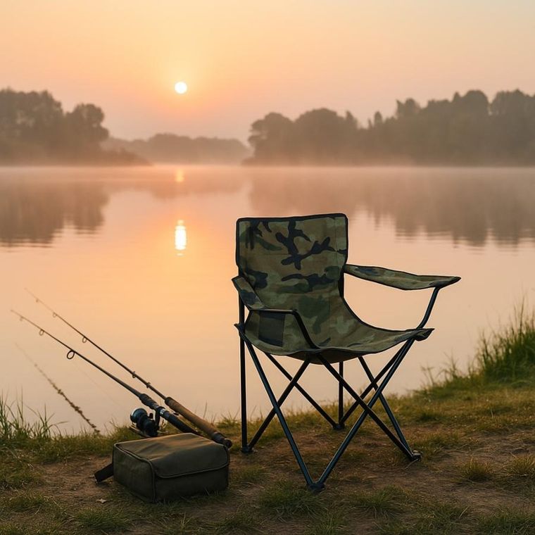 Enero, Camp, krzesło turystyczne, camuflage, 50-50-80 cm