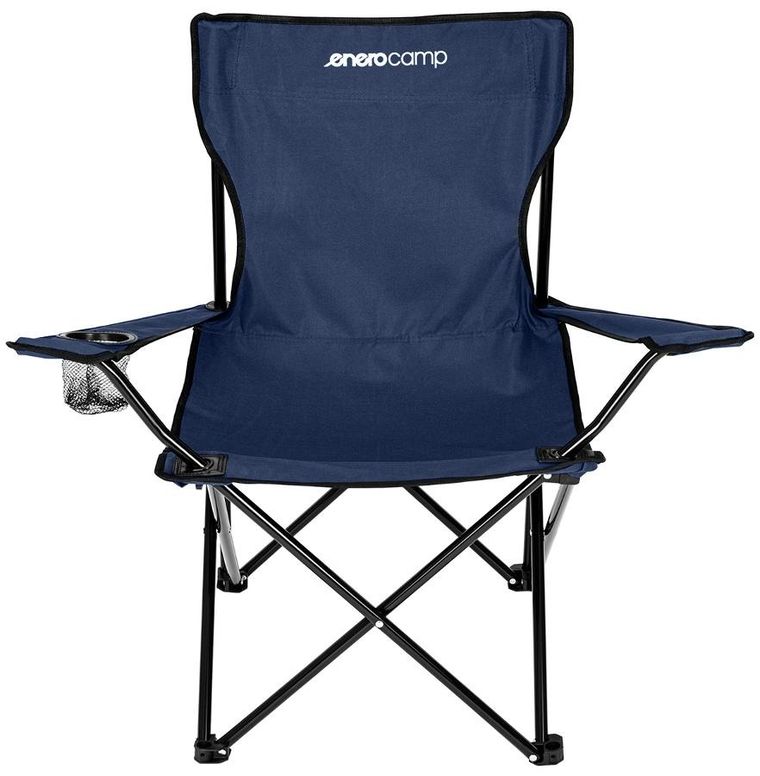 Enero Camp, krzesło turystyczne składane, 50-50-80 cm, granatowe