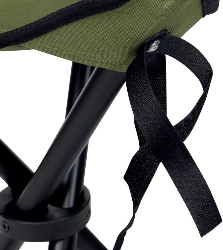 Enero Camp, krzesło turystyczne, taboret składany, zielony, 29-29-35 cm