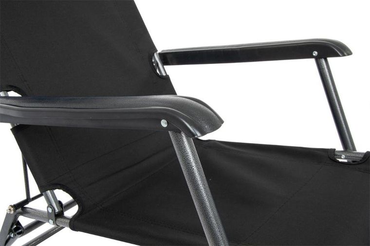 Enero Camp, Level, fotel wielopozycyjny z zagłówkiem, czarny