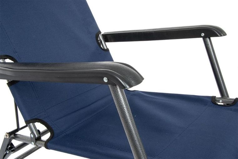 Enero Camp, Level, fotel wielopozycyjny z zagłówkiem, granatowy