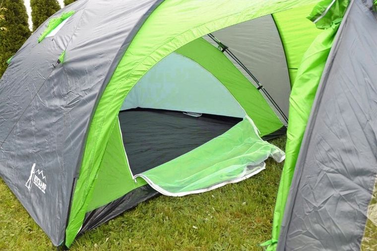 Enero Camp, namiot 4 osobowy cool czarno-zielony Camp