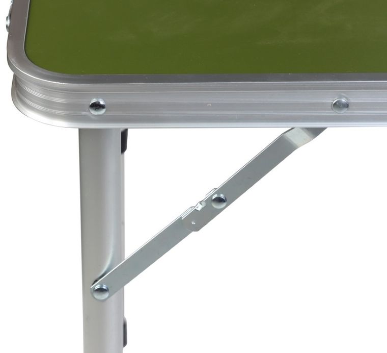 Enero Camp, składany stolik turystyczny, military green, 120-60-70/62/55 cm