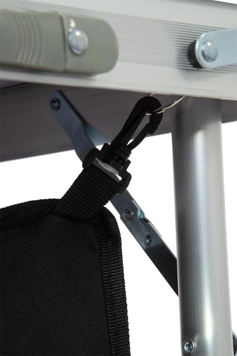 Enero Camp, składany stolik turystyczny, z szafą, 120-47-70/62/54 cm