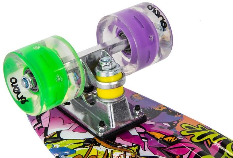 Enero, deskorolka LED, graffiti, 22"