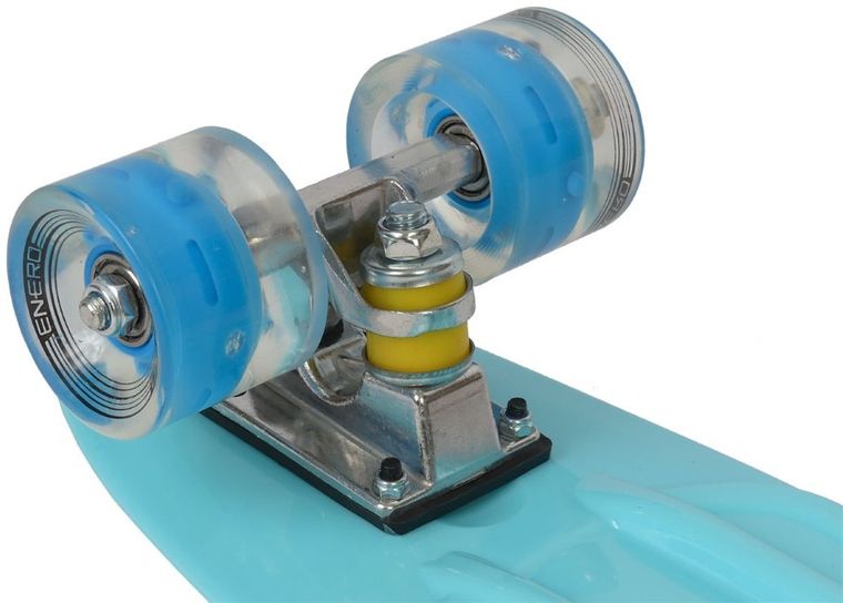 Enero, deskorolka LED, niebieska, 22"