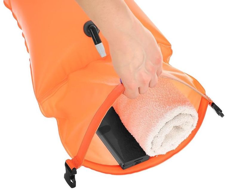 Enero, dmuchana bojka asekuracyjna, sucha kieszeń 2w1, 69-37,5 cm