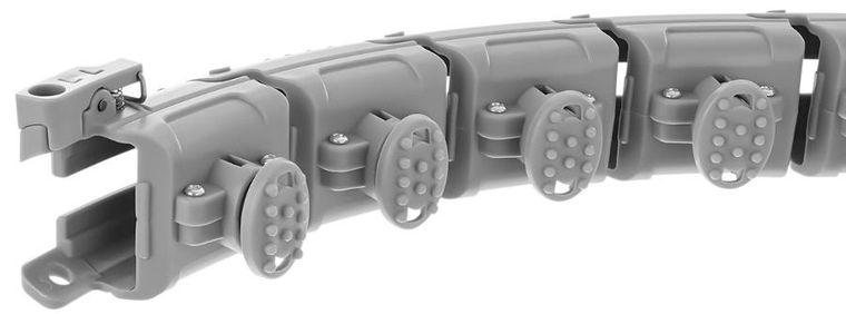 Enero Fit, hula hop fitness z masażerem i obciążeniem, szary