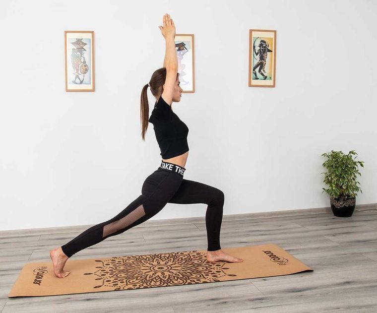 Enero, Fit, korkowa mata do ćwiczeń jogi, 183-61-0,4 cm