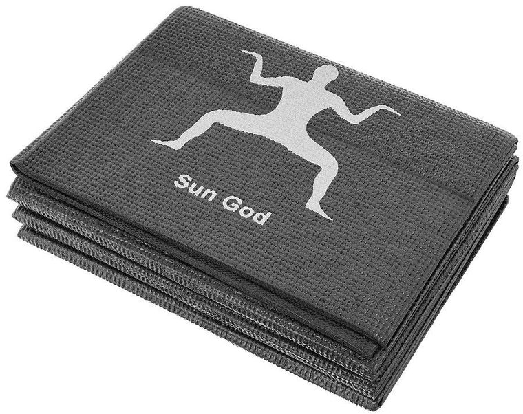 Enero, Fit, mata do jogi, czarna, 170-60-0.5 cm