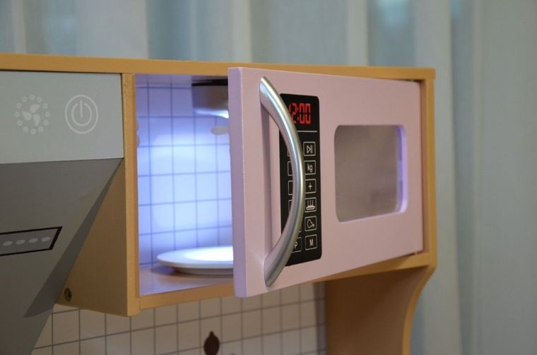 Enero, kuchnia drewniana, lampka LED, wooden, 87-30-83.5 cm