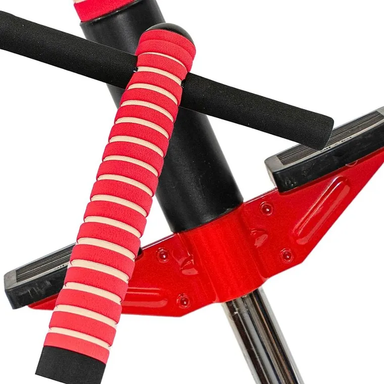 Enero, skoczek pogo, drążek do skakania, czerwony