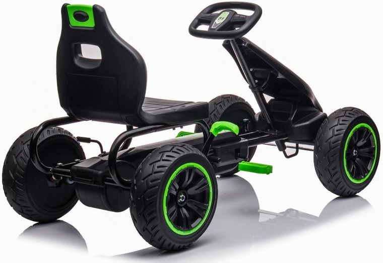 Enero Toys, gokart na pedały, czarno zielony