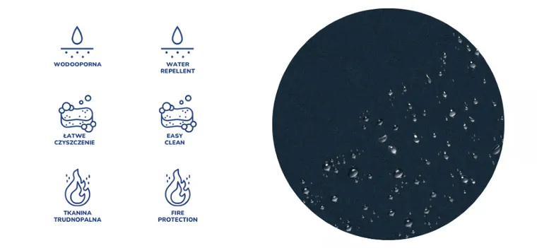 Entelo, Petit, krzesło dziecięce z podnóżkiem, wzrost 133-159 cm, granatowe