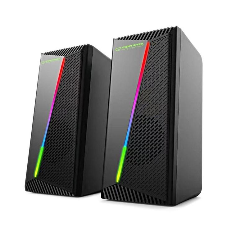 Esperanza, Głośniki 2.0 USB Led Rainbow Nortec Egs106