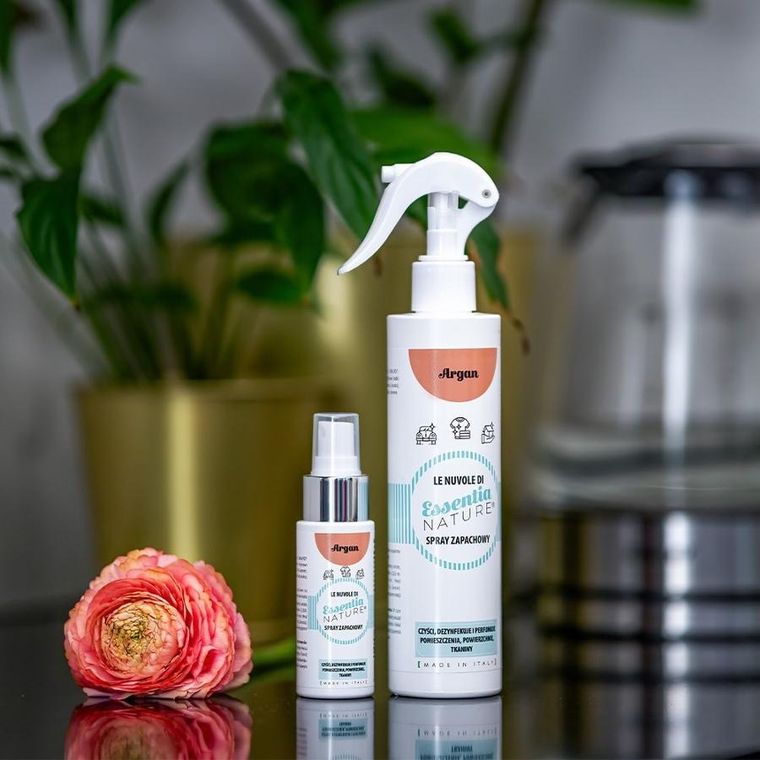 Essentia Nature, odświeżacz w sprayu do tkanin i wnętrz, Argan, 50 ml