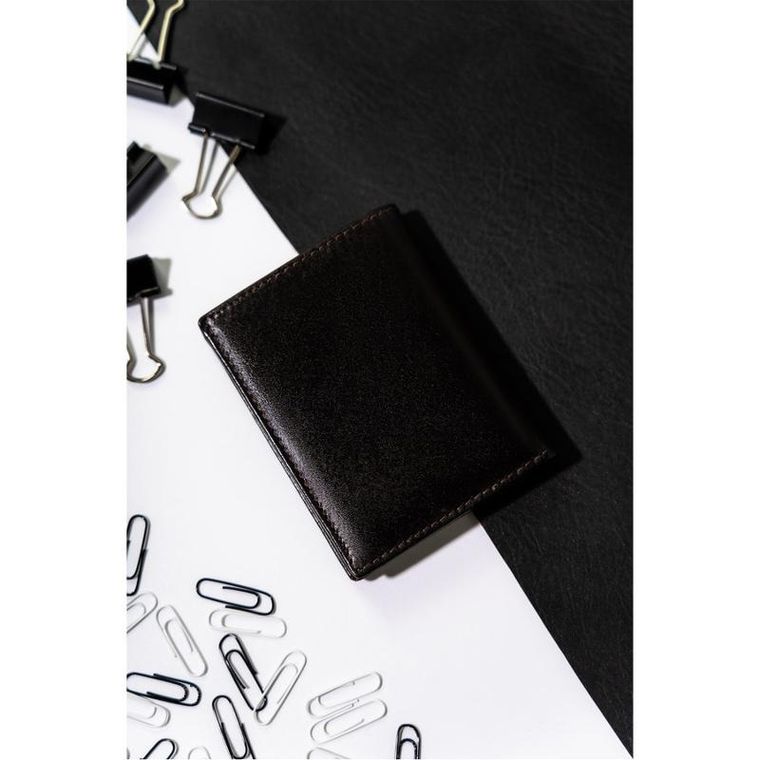 Etui na dokumenty, brązowe, skórzane, Rovicky