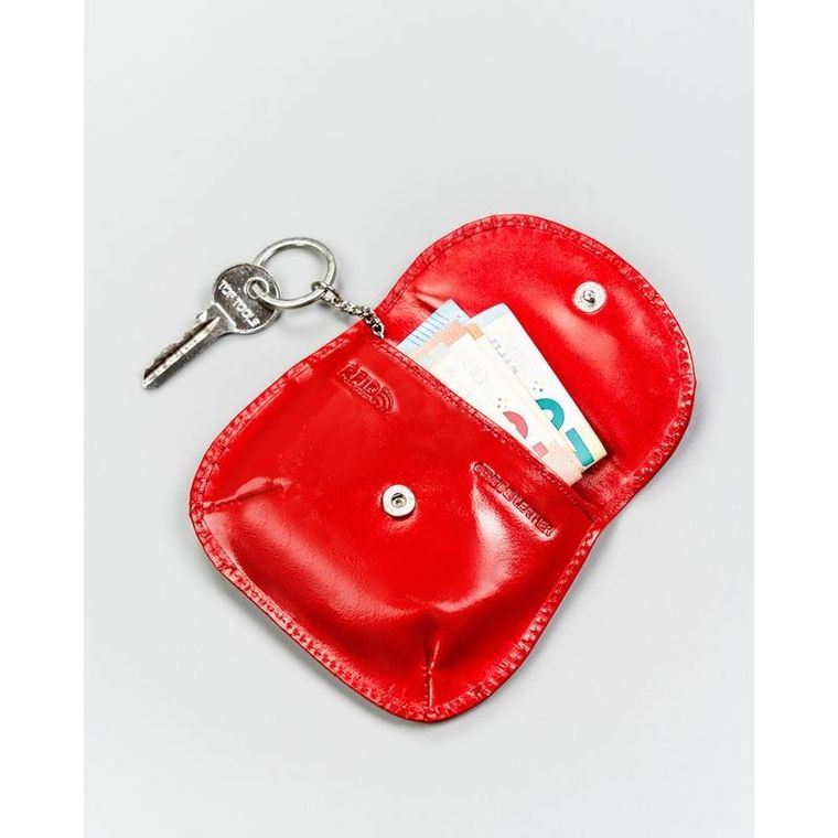 Etui na karty, czerwone, skórzane, 4U Cavaldi