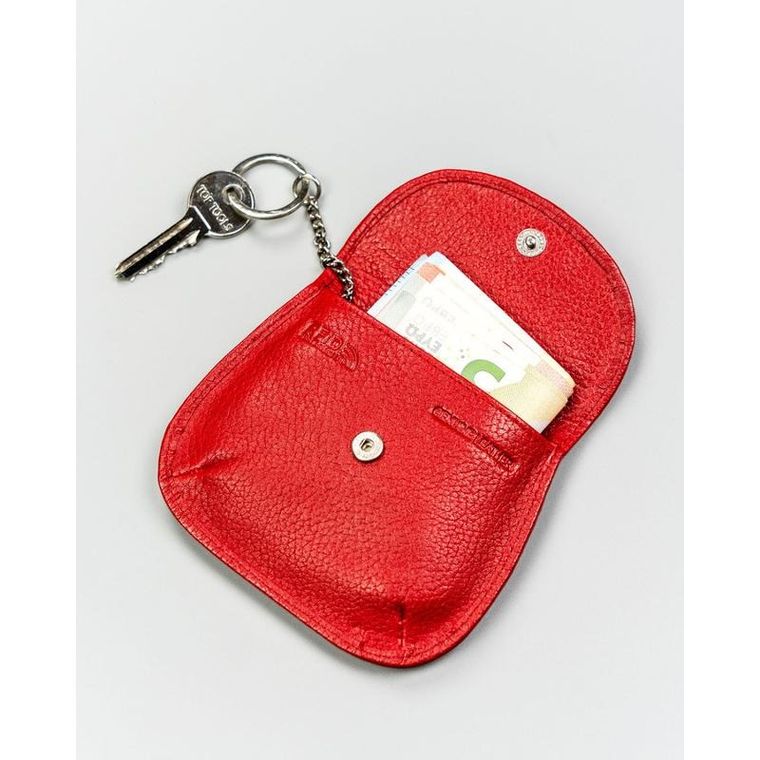 Etui na klucze, czerwone, skórzane, 4U Cavaldi