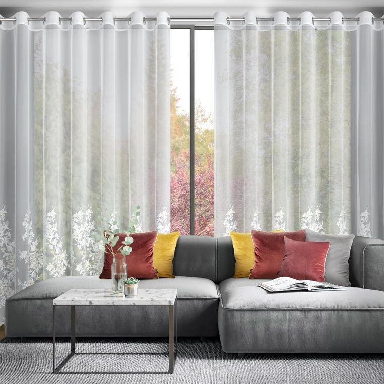 Eurofirany, firana gotowa, Alira, 300-250 cm, kremowy