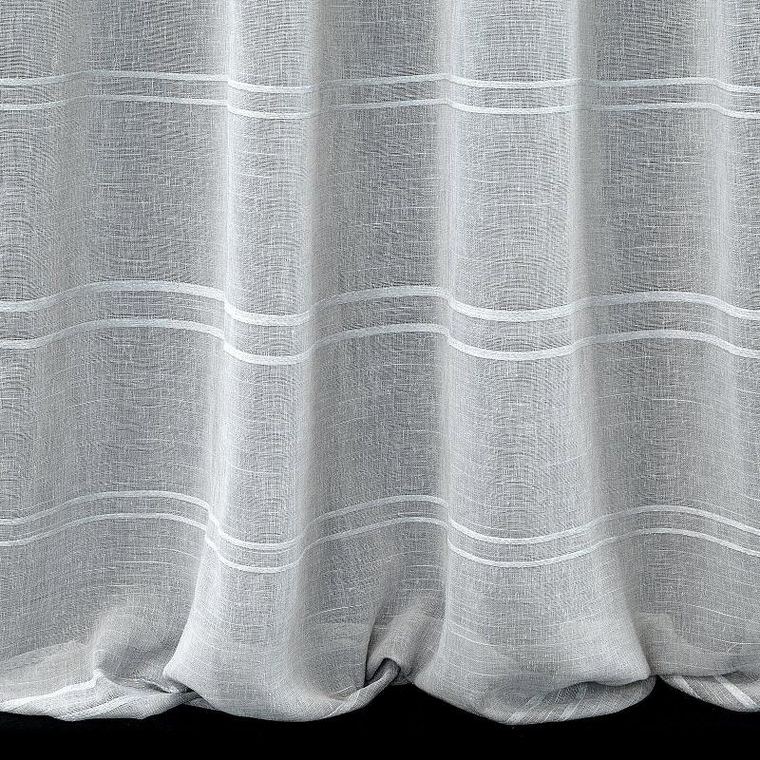 Eurofirany, firana gotowa, Arcadia, na szelkach, 140-250 cm, srebrny