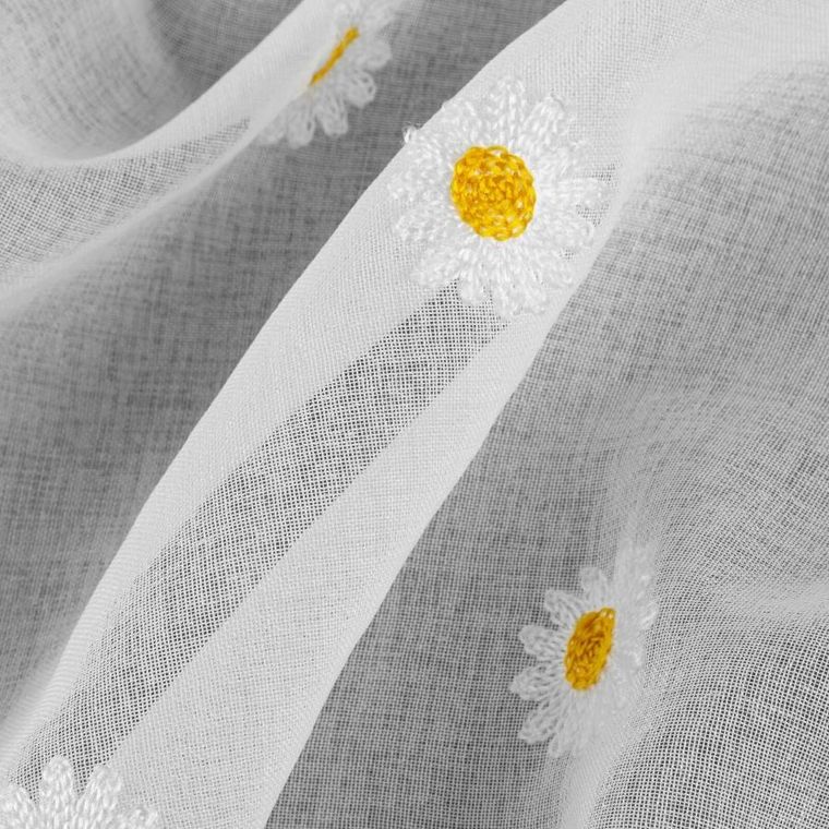 Eurofirany, firana gotowa, Bellis, na taśmie, 140-180 cm, biały