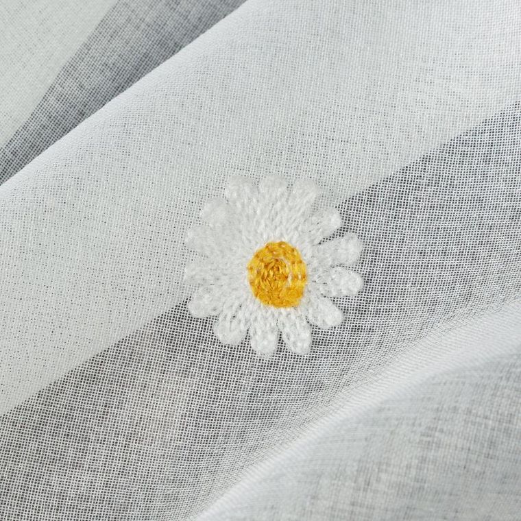 Eurofirany, firana gotowa, Bellis, na taśmie, 150-40 cm, biały