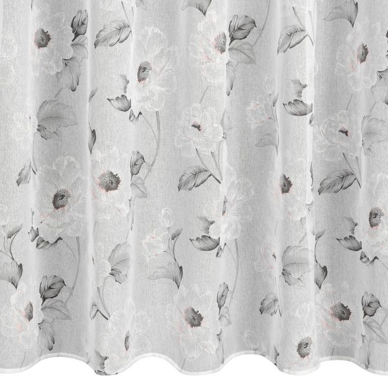 Eurofirany, firana gotowa Bessy, 350-250 cm, różowy