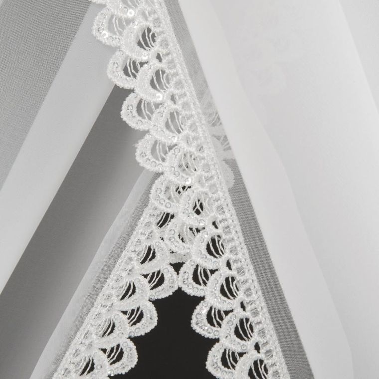 Eurofirany, firana gotowa, Caroline, na taśmie, 400-250 cm, biały