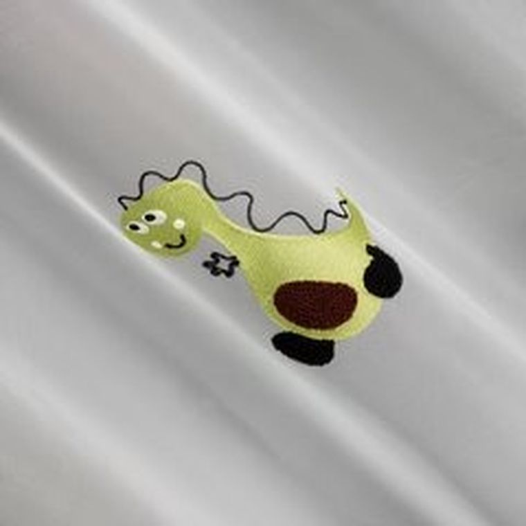 Eurofirany, firana gotowa, dino, 140-250 cm, biały