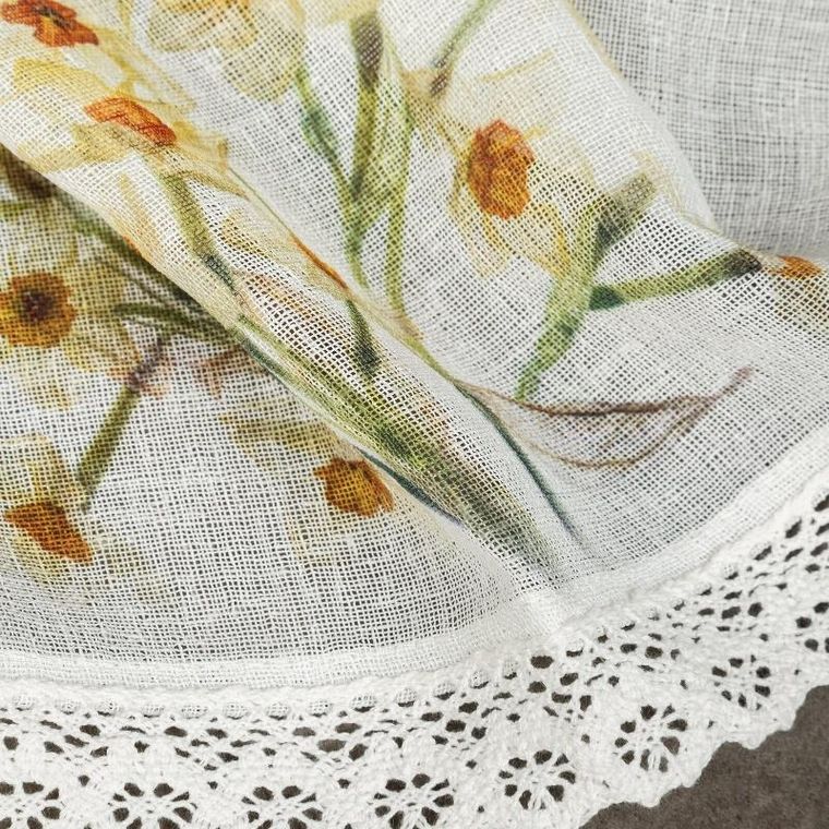 Eurofirany, firana gotowa, Flora, 150-30 cm, żółty