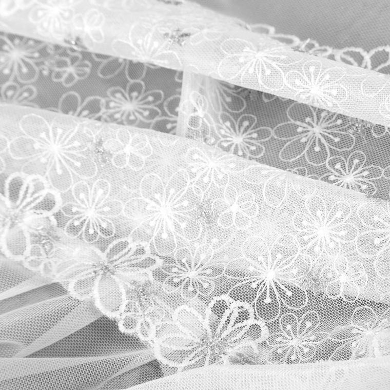 Eurofirany, firana gotowa, Lauri, 140-250 cm, biały