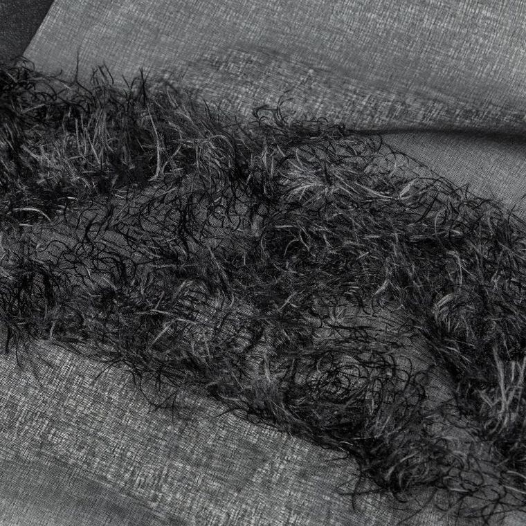 Eurofirany, firana gotowa Margaret, 140-250 cm, czarny