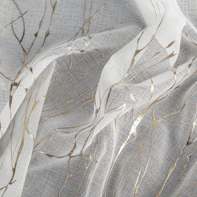 Eurofirany, firana gotowa, Melia, na taśmie, 140-270 cm, biały