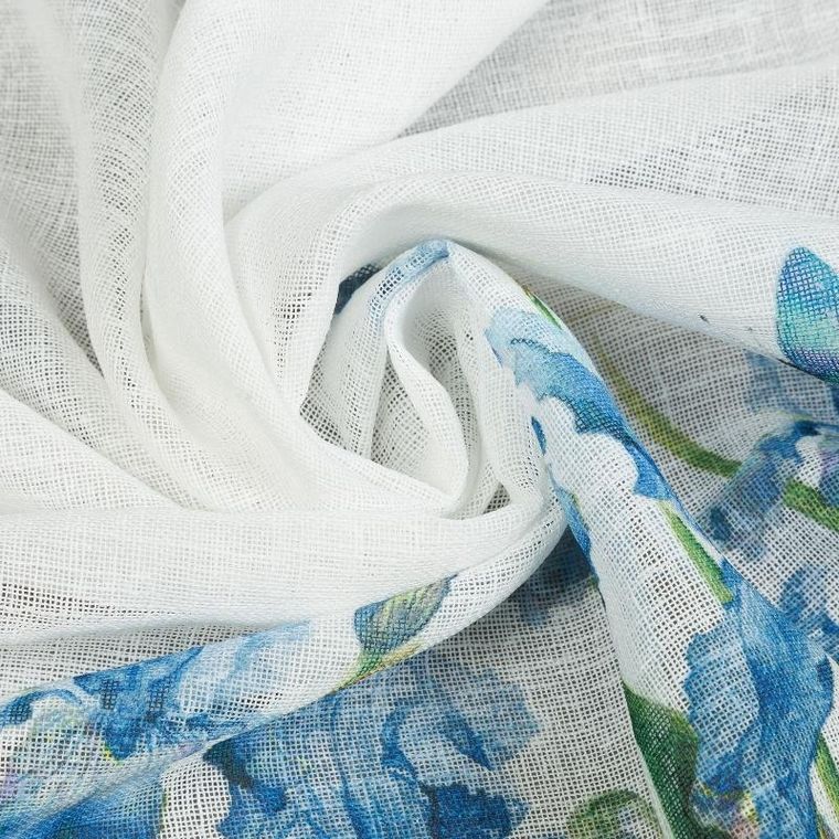 Eurofirany, firana gotowa na taśmie, Ala, 150-60 cm, niebieski