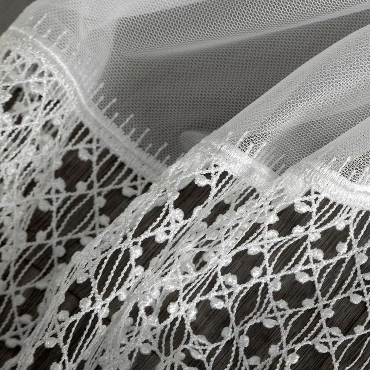 Eurofirany, firana gotowa, na taśmie, Katrina, 150-350 cm, biały