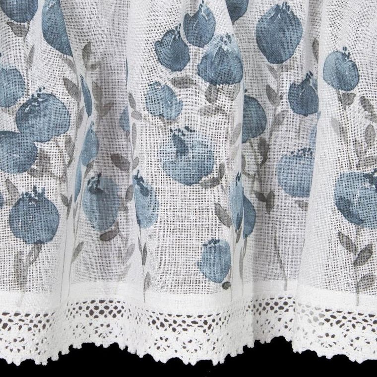 Eurofirany, firana gotowa Pola, 30-150 cm, niebieski