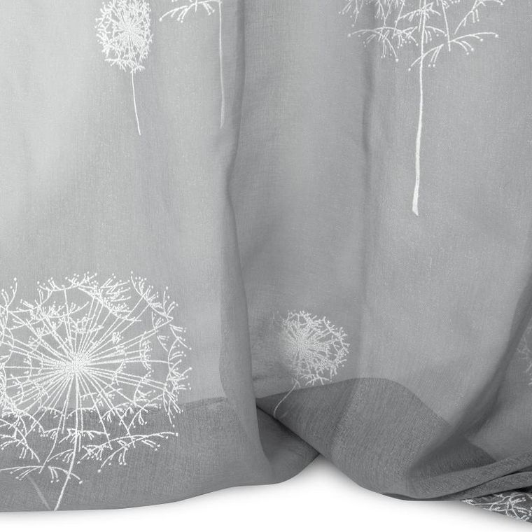 Eurofirany, firana gotowa Sabine, 140-250 cm, stalowy