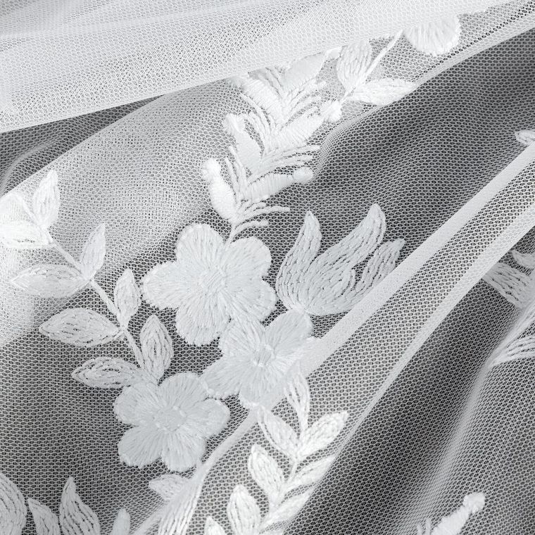 Eurofirany, firana gotowa, Talina, 300-250 cm, biały