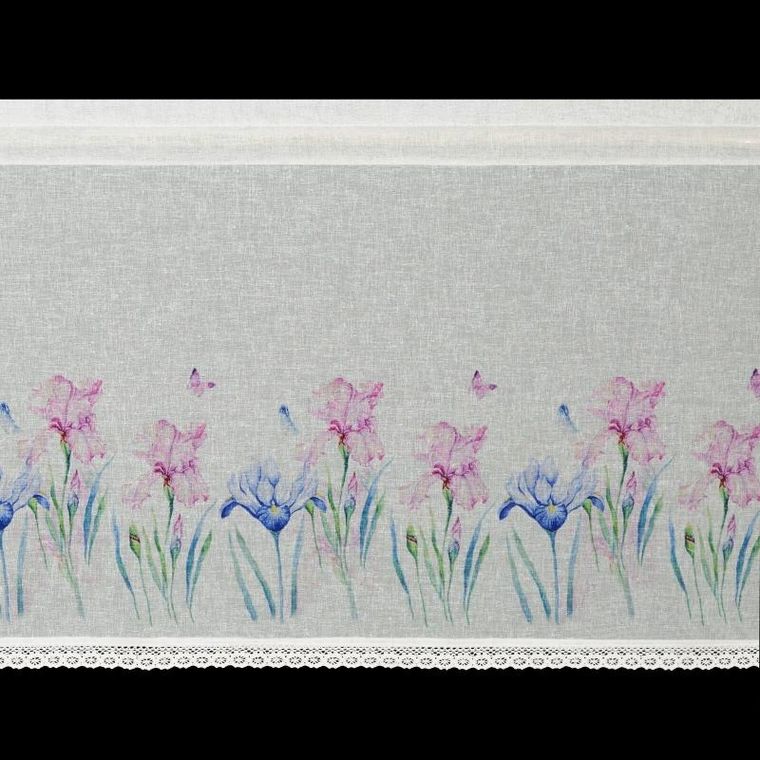 Eurofirany, firana zaciemniająca gotowa, Dolorez, na taśmie, 150-60 cm, biały