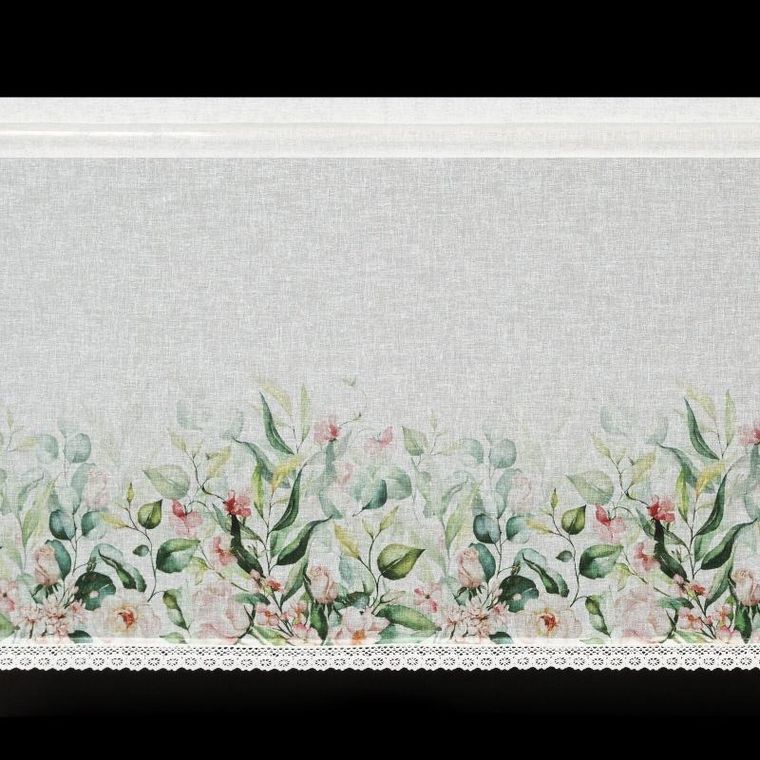 Eurofirany, firana zaciemniająca gotowa, Estera, na taśmie, 150-60 cm, biały