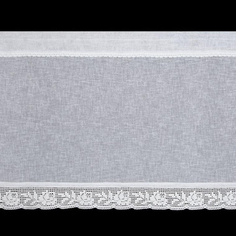 Eurofirany, firana zaciemniająca gotowa na taśmie, Lari, 150-60 cm, biały