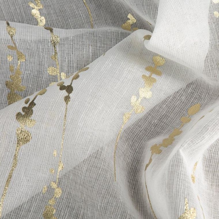 Eurofirany, firana zaciemniająca gotowa na taśmie, Linzi, 140-250 cm, biały